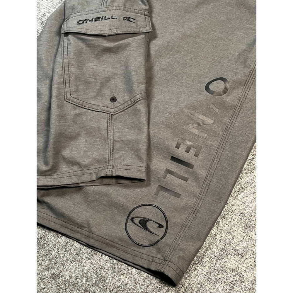 ONeill Mens Gray Drawstring Surf Board‎ Shorts Size 36